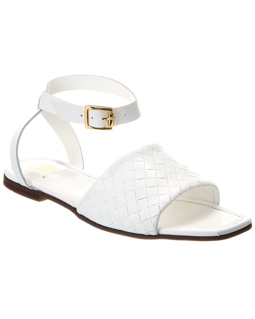 M By Bruno Magli Rita Leather Sandal In White