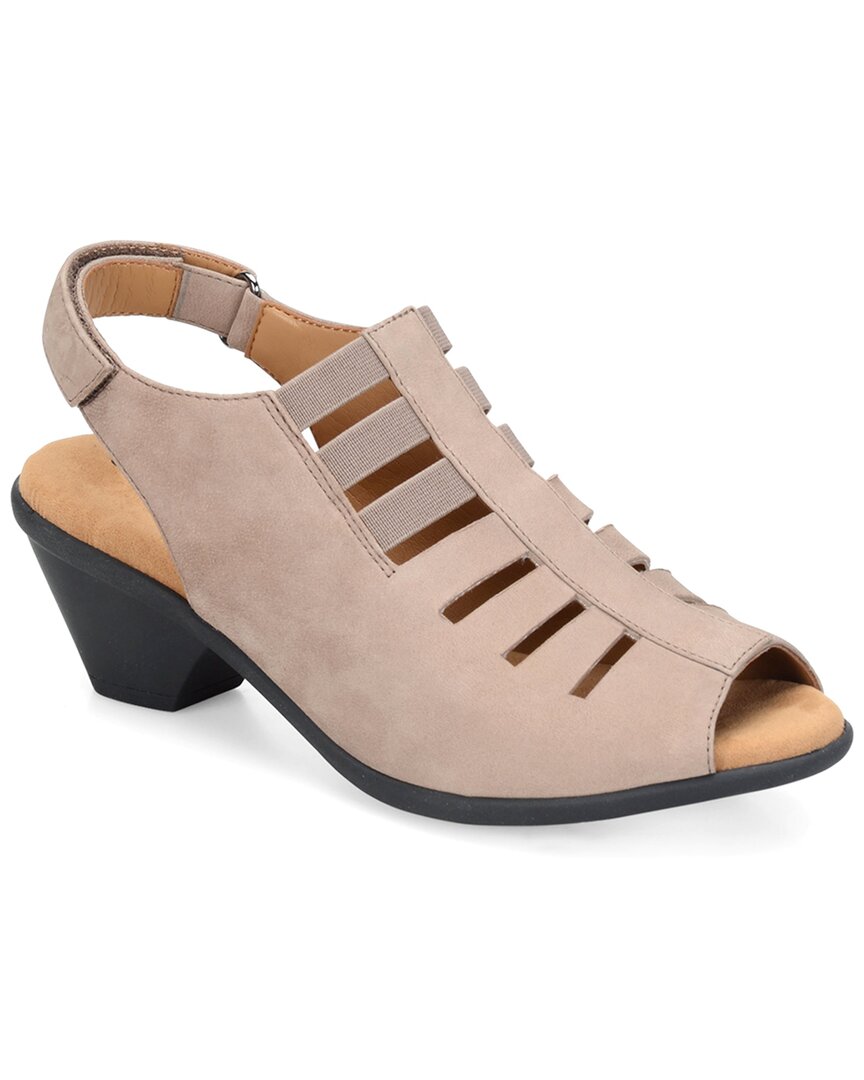 Comfortiva Faye Leather Sandal In Neutral