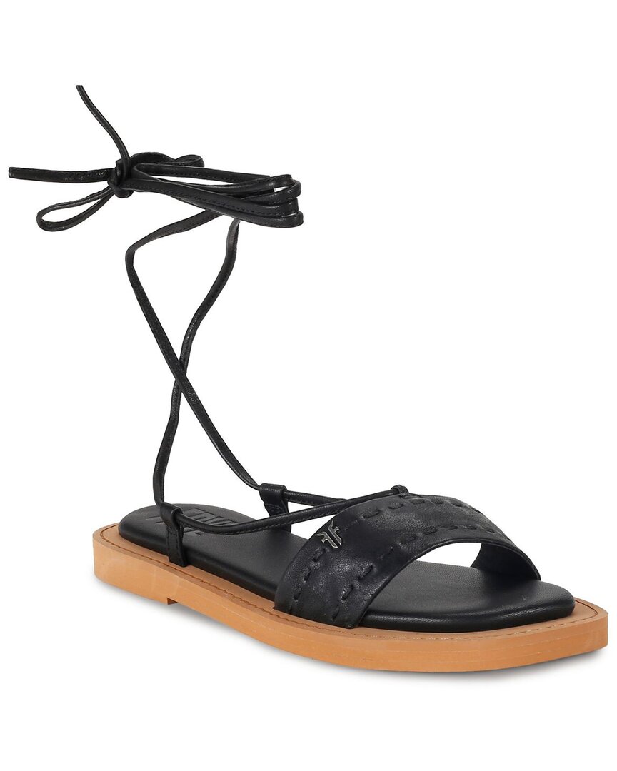 Frye Faye Ankle Tie Leather Sandal