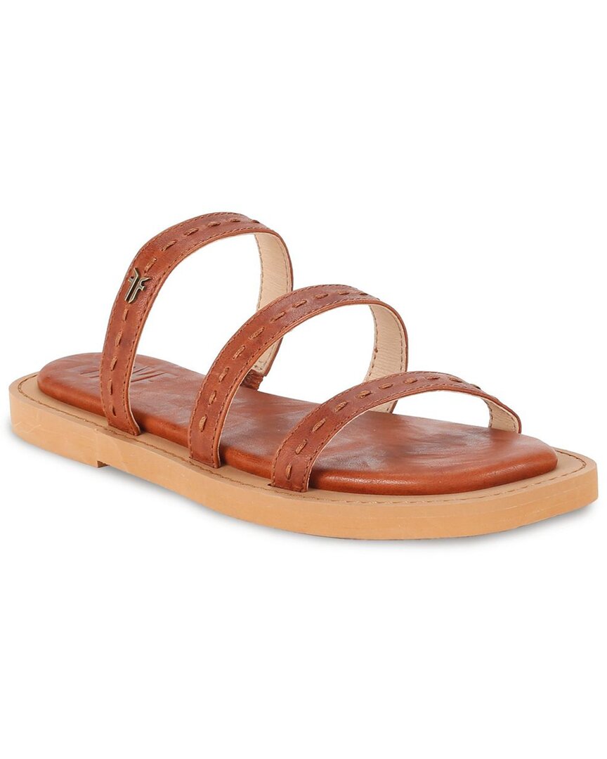FRYE FRYE FAYE STRAPPY SLIDE LEATHER SANDAL
