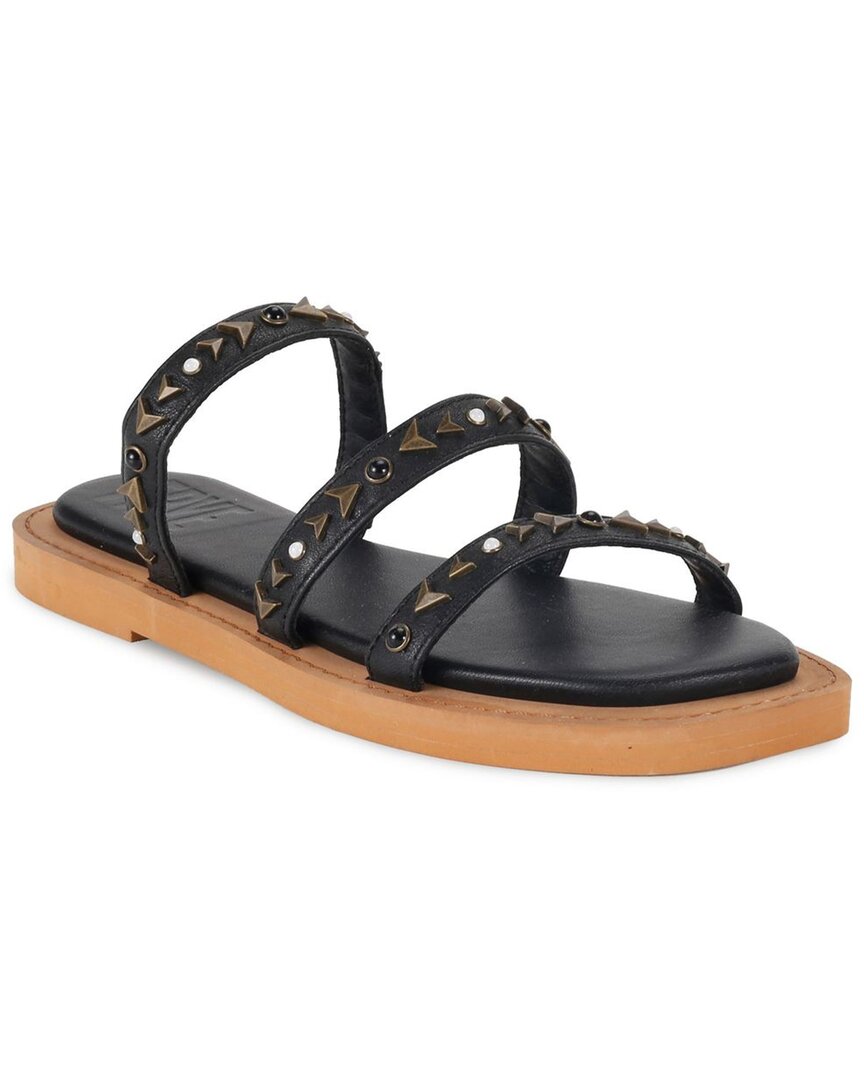 FRYE FRYE FAYE STUDDED SLIDE LEATHER SANDAL 