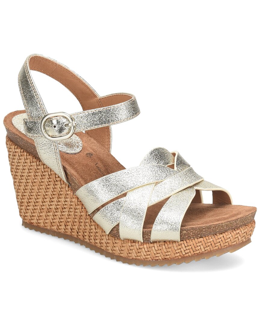 Söfft Womens Leather Adjustable Wedge Sandals