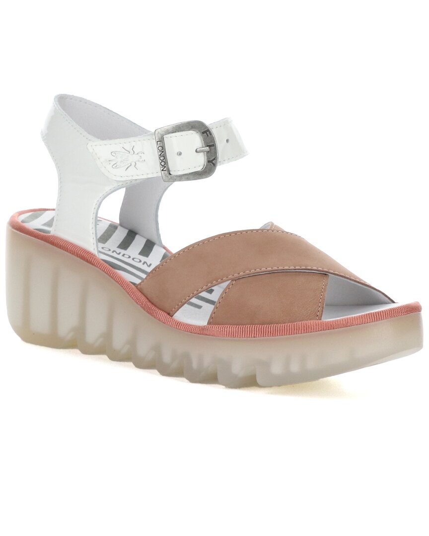 FLY LONDON FLY LONDON BACE SUEDE & PATENT SANDAL