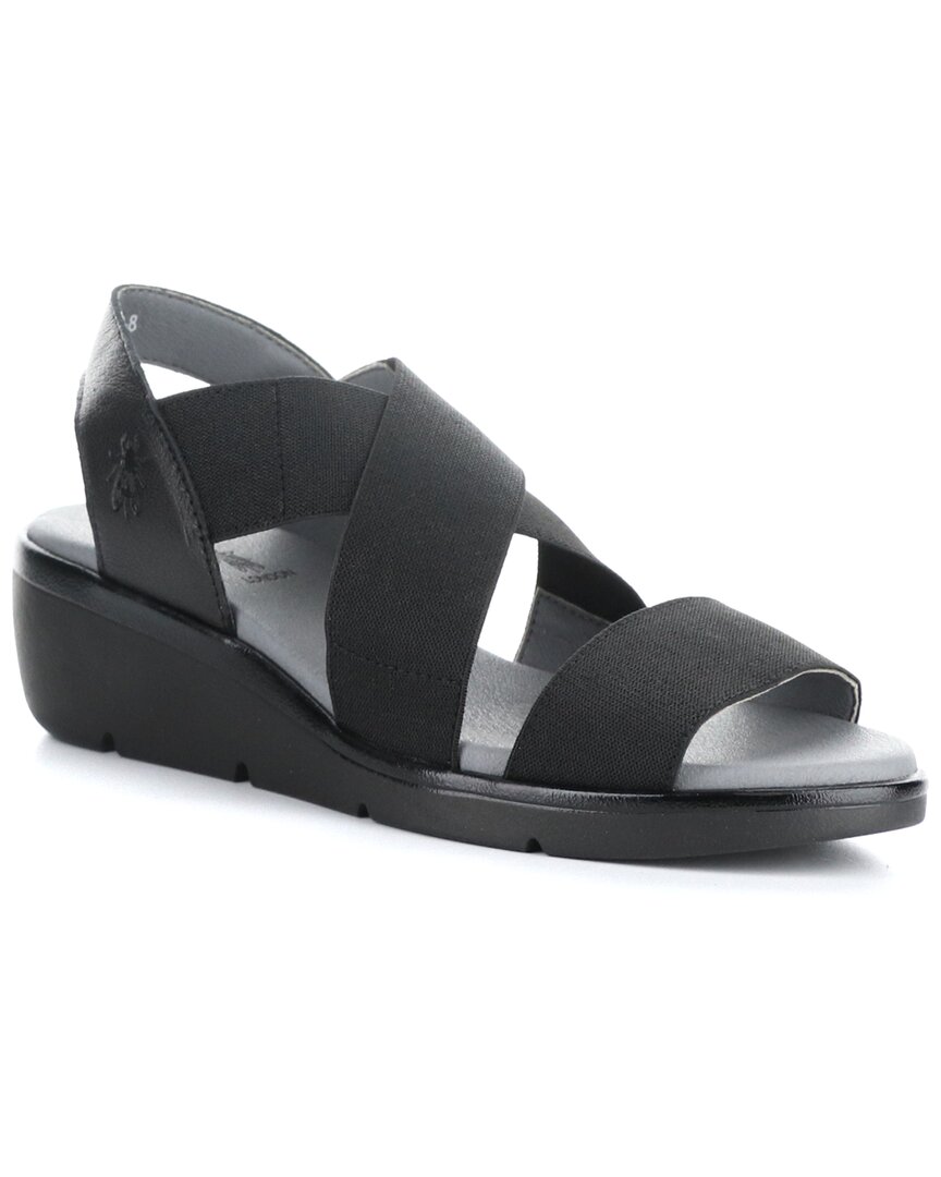 FLY LONDON FLY LONDON NOLI LEATHER WEDGE SANDAL