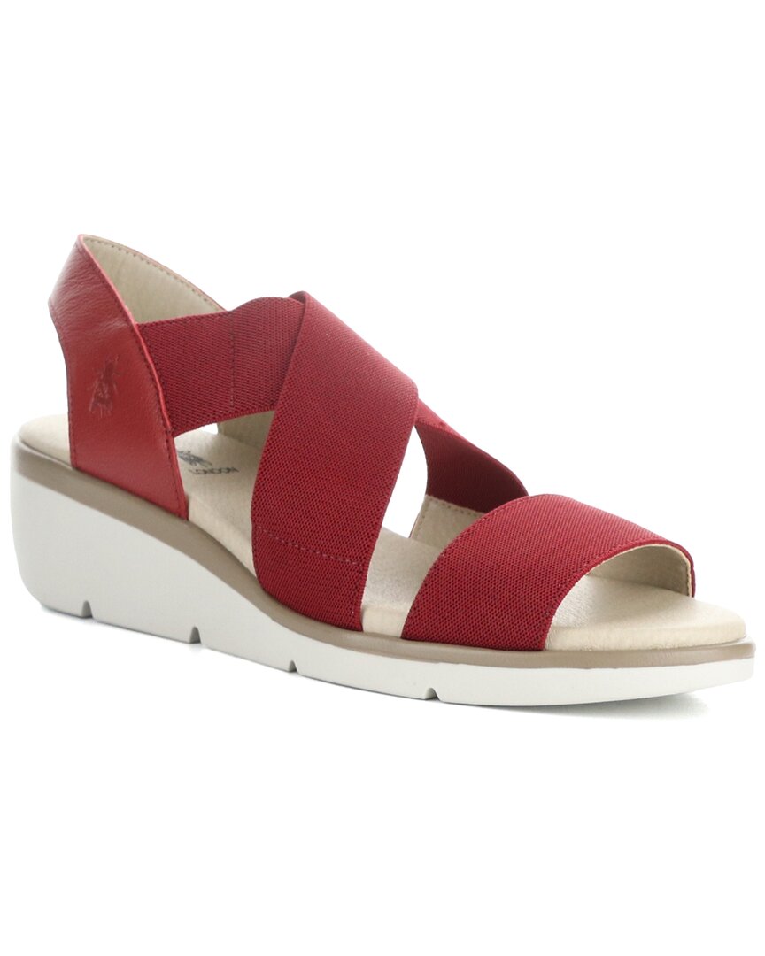 FLY LONDON FLY LONDON NOLI LEATHER WEDGE SANDAL