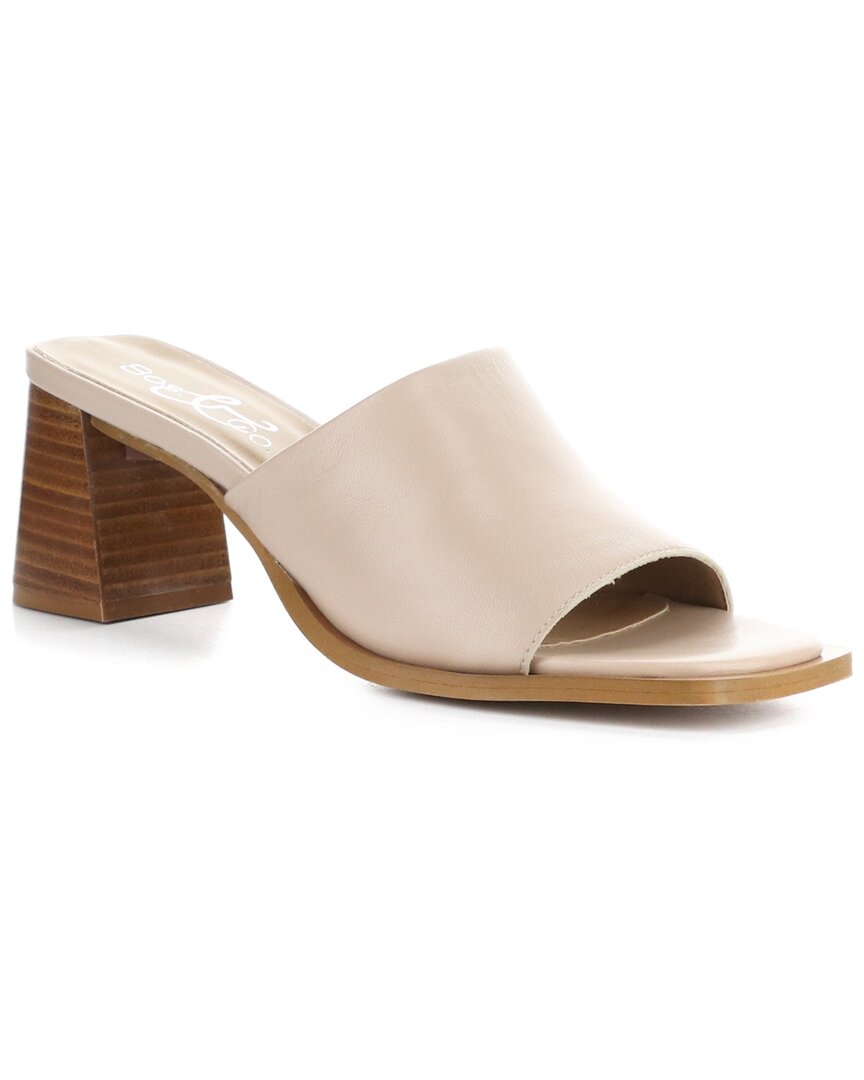 Bos. & Co. Bryn Leather Mule In Neutral