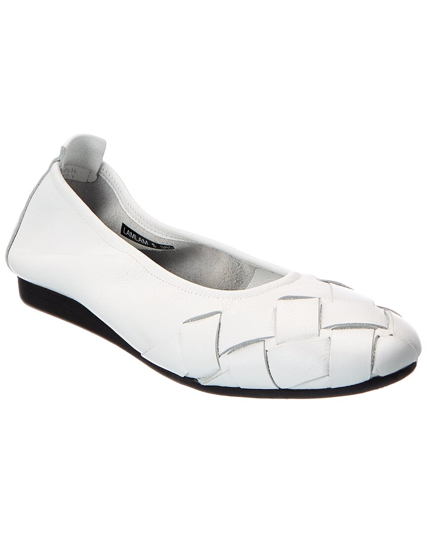 Arche Lamlam Leather Flat In White