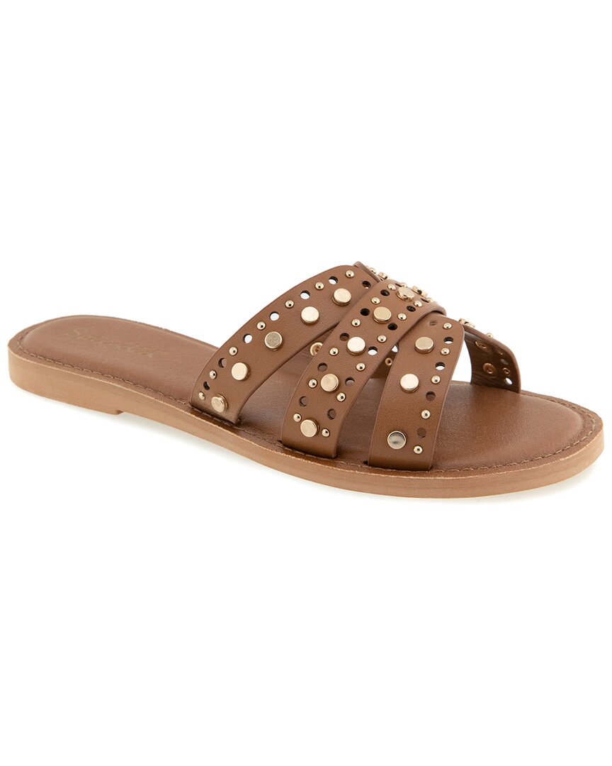 Splendid Samira Studded Slide Sandal In Brown
