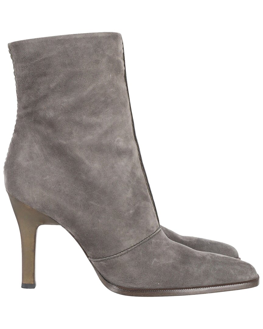 Tod's Women's Suede High Heeled Bootie, Size 38 (authentic Pre-loved)