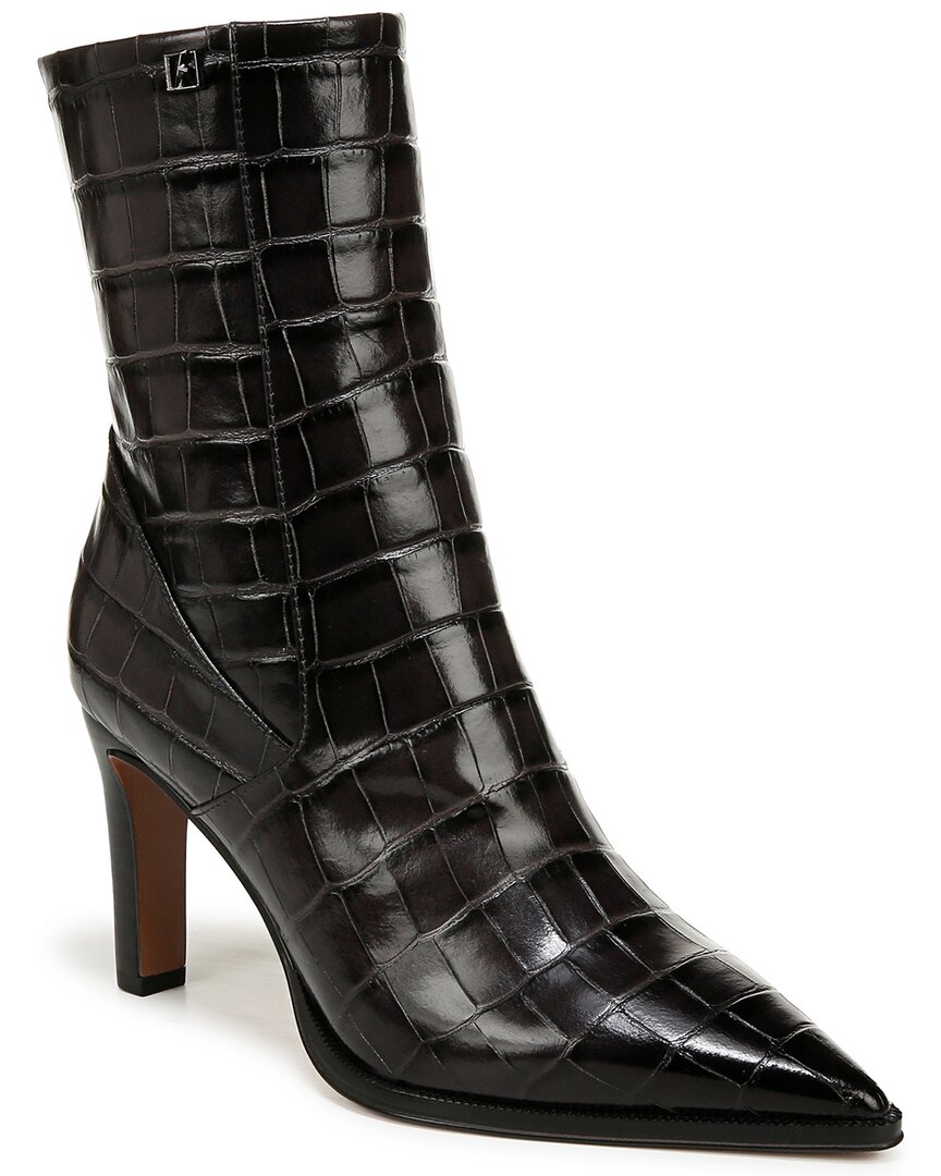 Franco Sarto Appia Leather Bootie In Gray