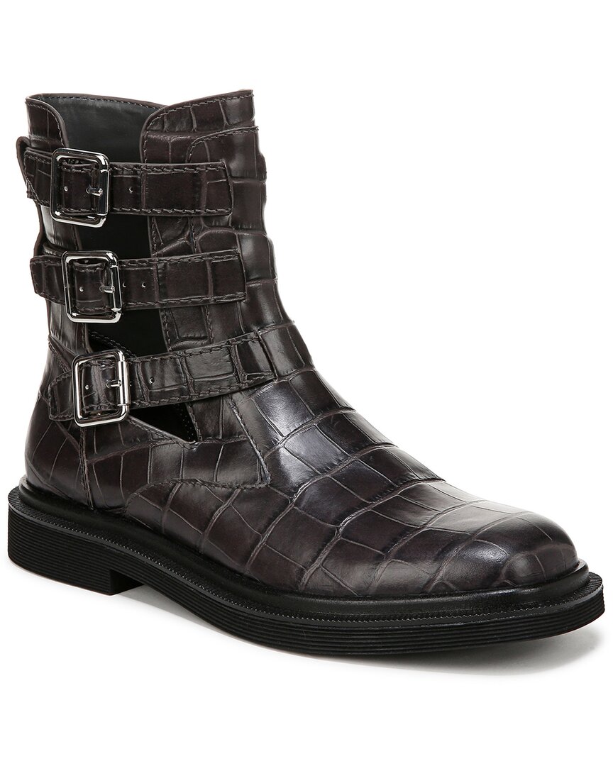 Franco Sarto Argo Leather Bootie In Gray
