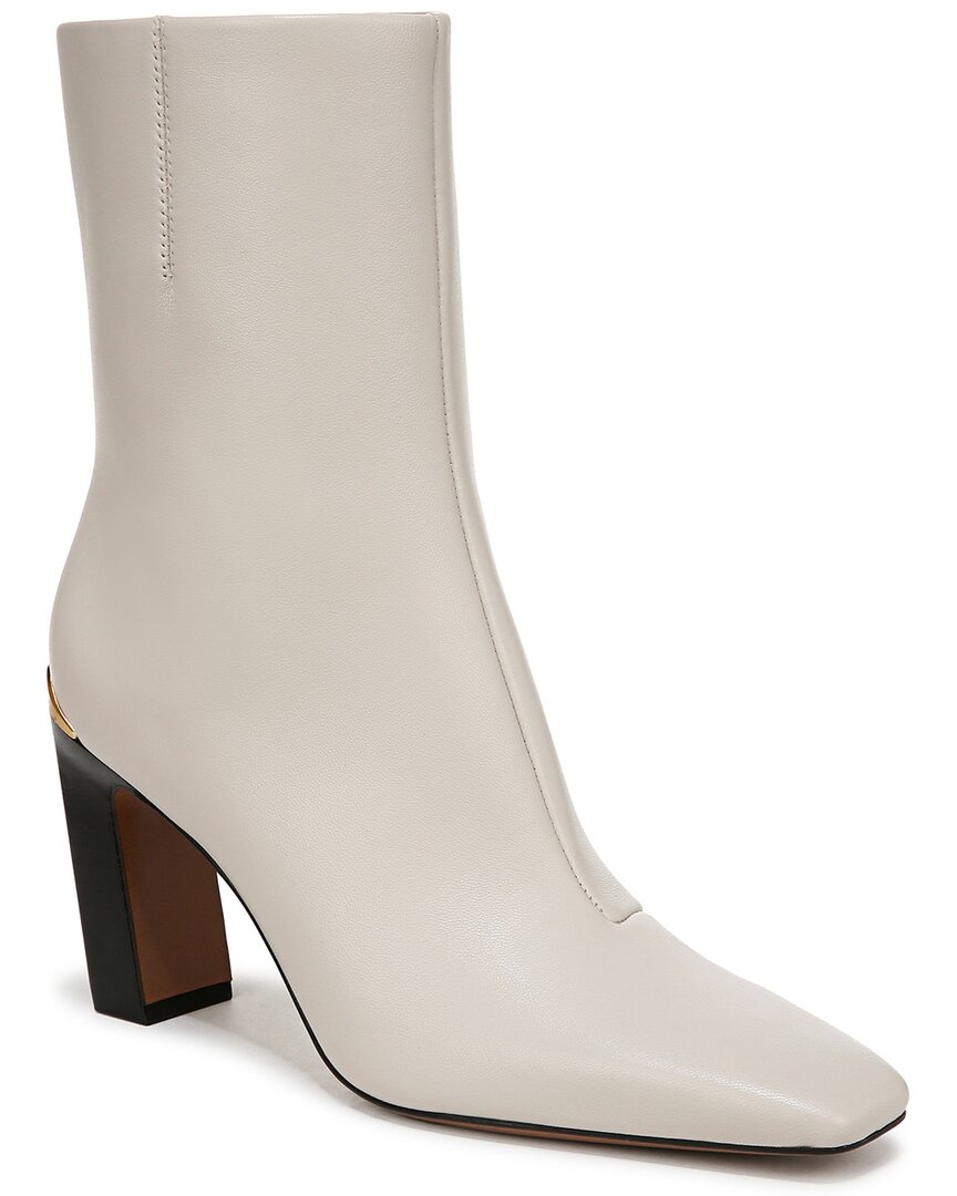 Franco Sarto Briar Womens Leather Square Toe Mid-calf Boots In Neutral