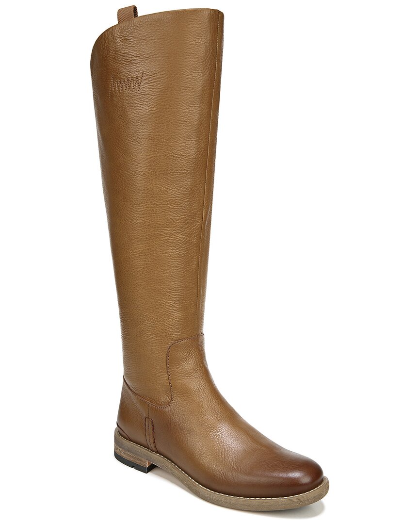 Franco Sarto Meyer Wide Calf Knee High Riding Boots In Brown
