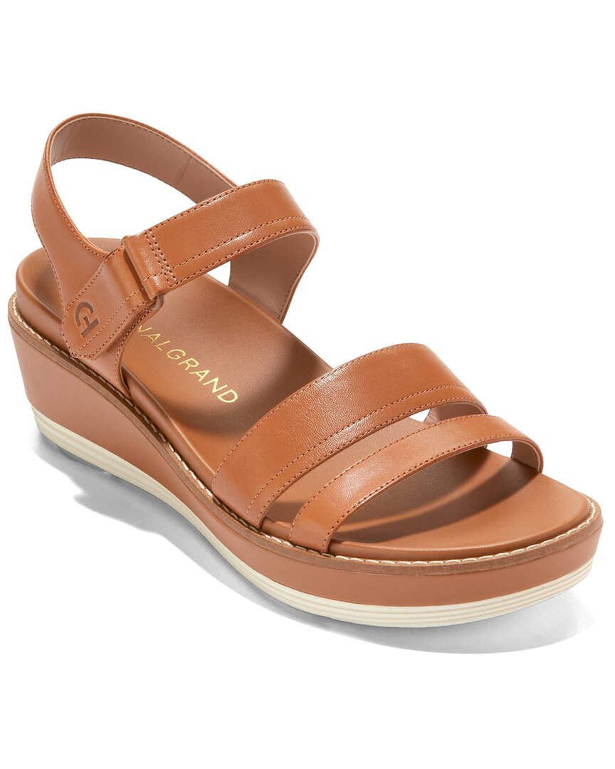 COLE HAAN COLE HAAN OG PEYTON FLATFORM LEATHER WEDGE SANDAL 