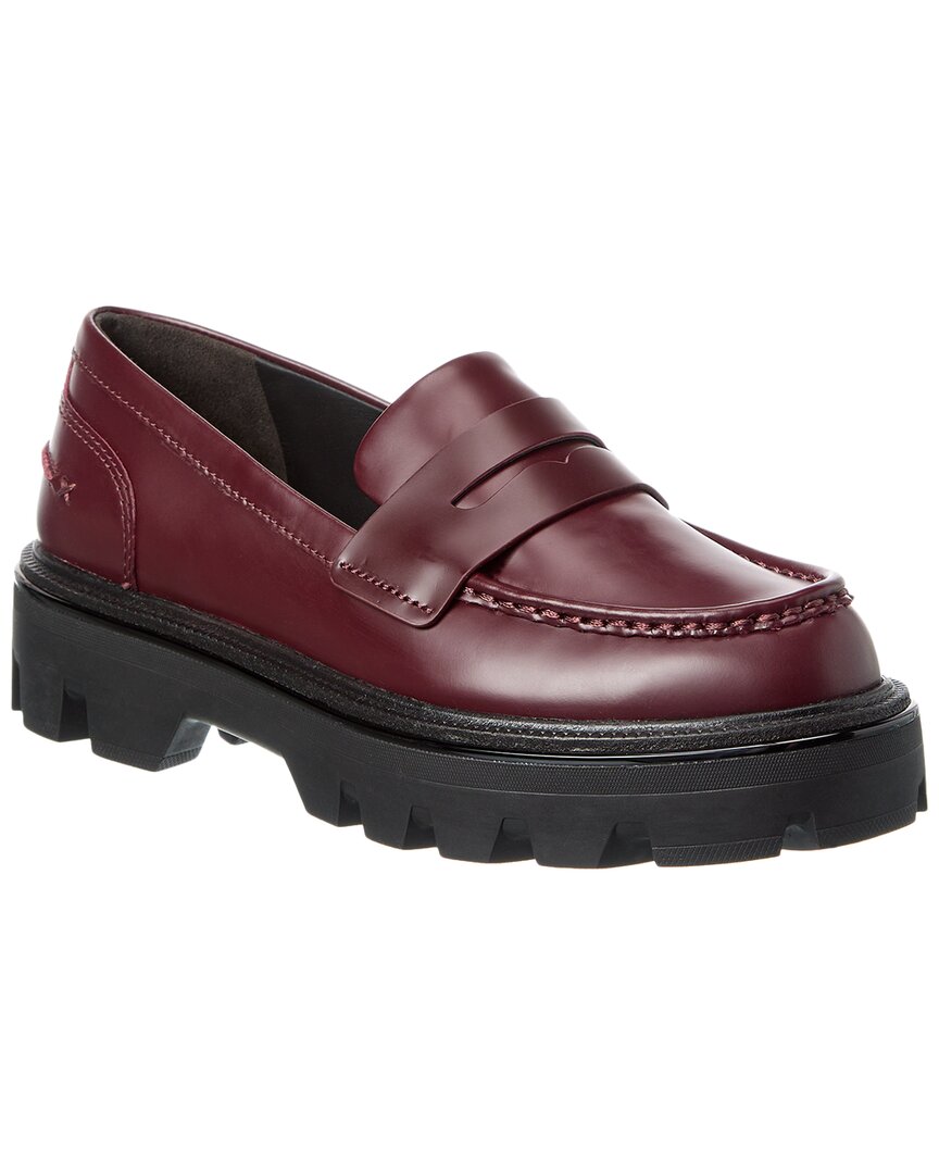 Rag & Bone Quinn Leather Loafer In Red