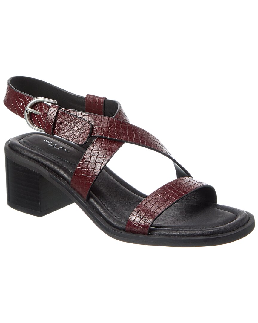 RAG & BONE RAG & BONE GEO BLOCK EMBOSSED LEATHER SANDAL