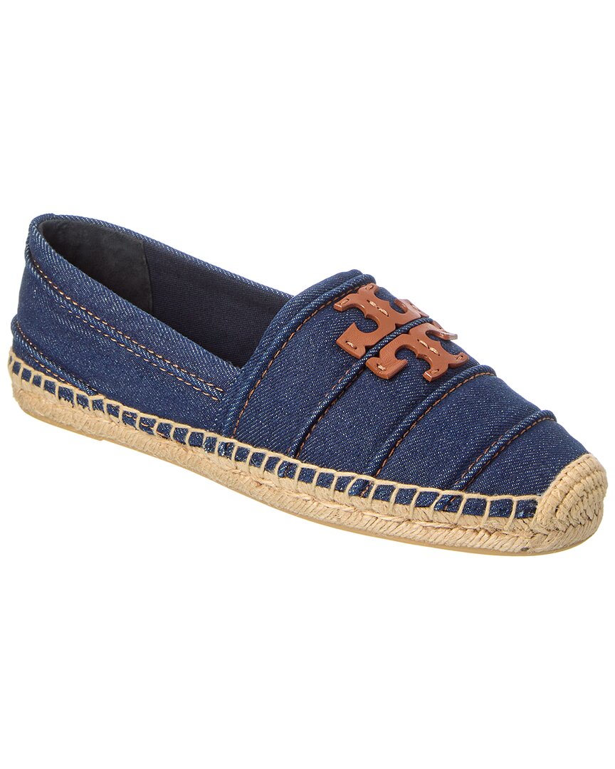 Tory Burch Everly Canvas Espadrille In Blue