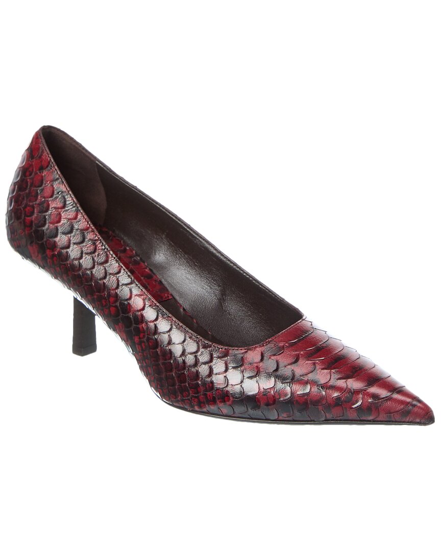 MICHAEL KORS MICHAEL KORS FRANKIE RUNWAY PYTHON-EMBOSSED LEATHER PUMP