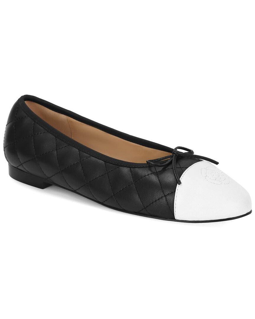 Tiffany & Fred Paris Quilted Leather Ballet Flat