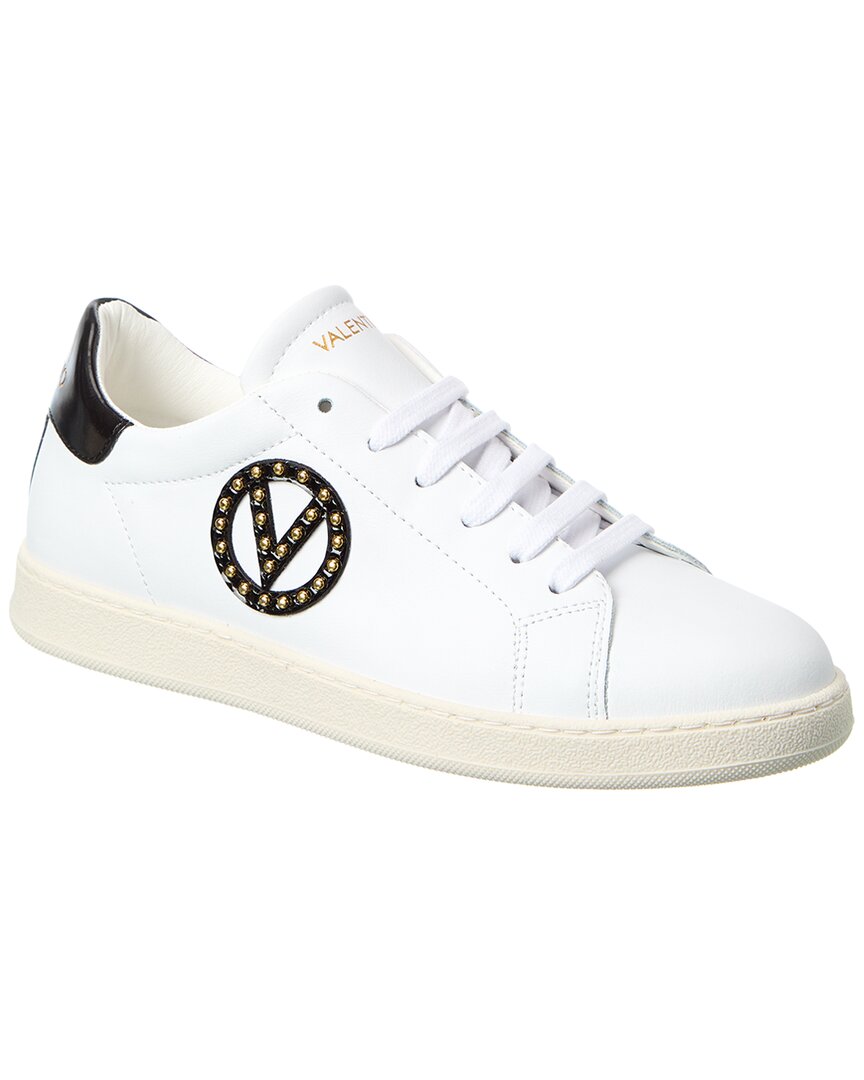 Valentino By Mario Valentino Mira Leather Sneaker In White