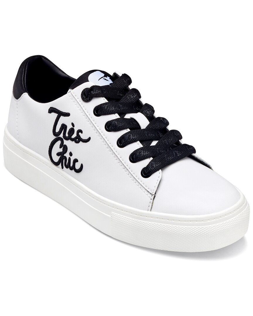 Karl Lagerfeld Cate Sayings Leather Sneaker