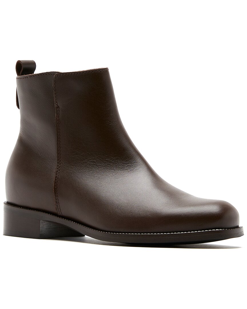 La Canadienne Sea Leather Bootie In Brown