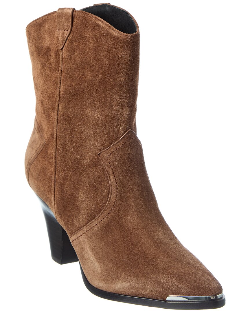Veronica Beard Cody Suede Bootie In Brown