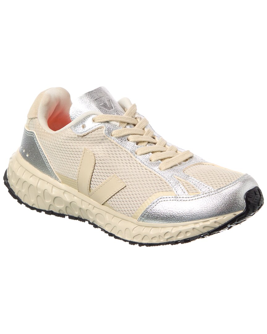 Veja Leather Sneakers In Silver