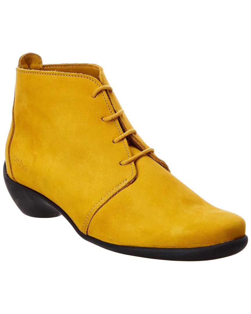 Arche Tessam Leather Bootie In Gold