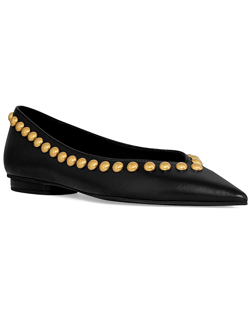 Rebecca Minkoff Studded Leather Ballet Flat In Black