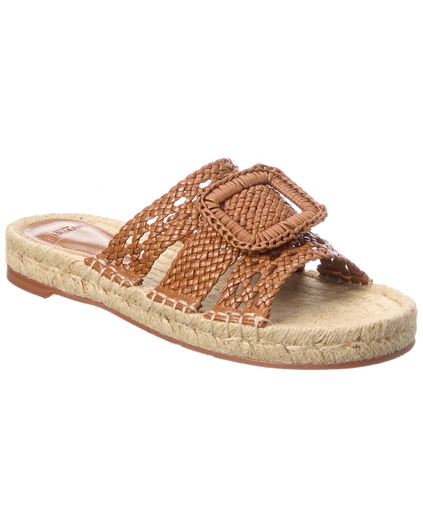 Alexandre Birman Lana Woven Leather Espadrille In Brown