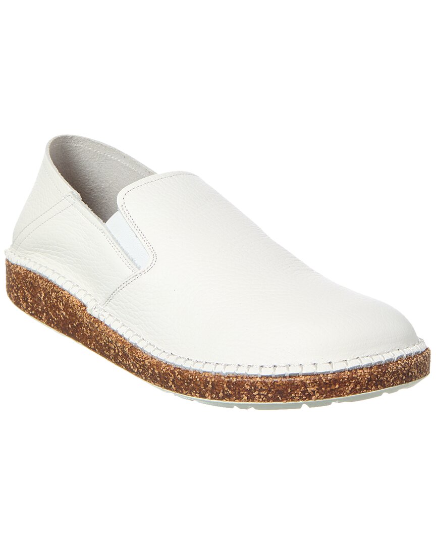Birkenstock Callan Narrow Leather Espadrille In White