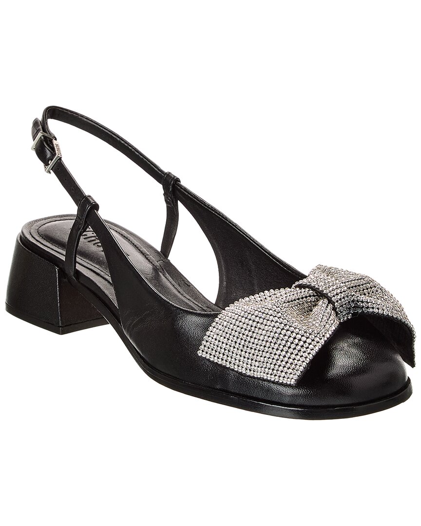 SCHUTZ SCHUTZ DOROTHY BOW LEATHER PUMP 