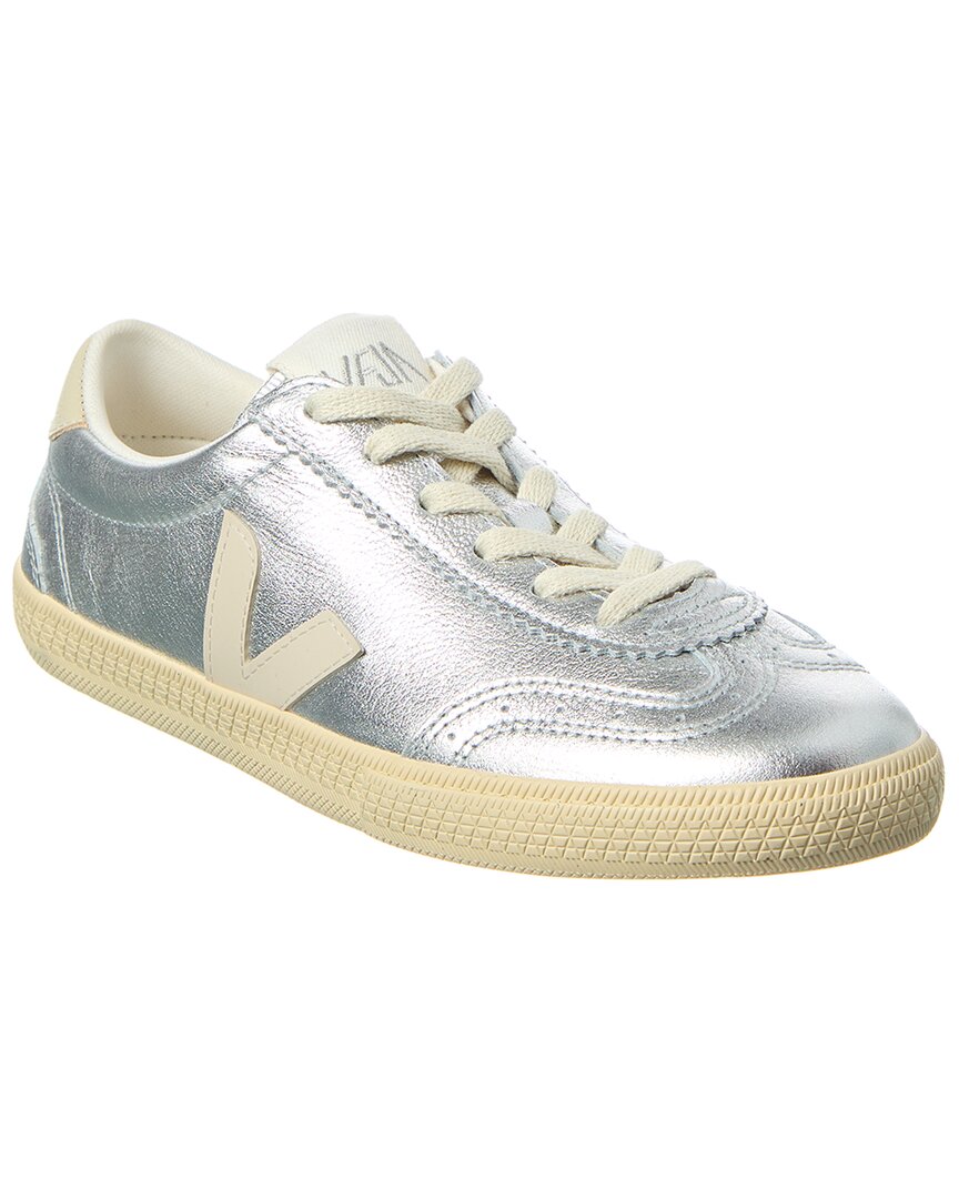 Veja Volley Leather Sneakers Color Silver