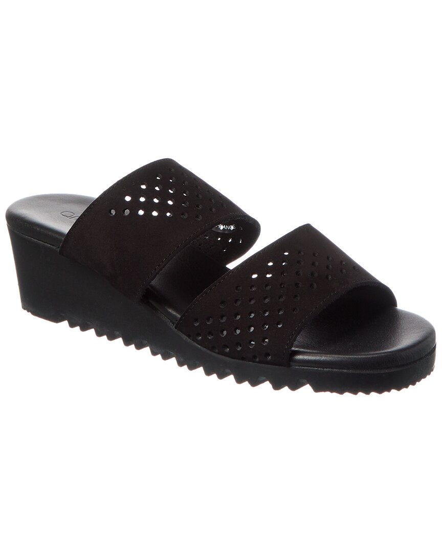 Arche Balahi Suede Wedge Sandal In Black