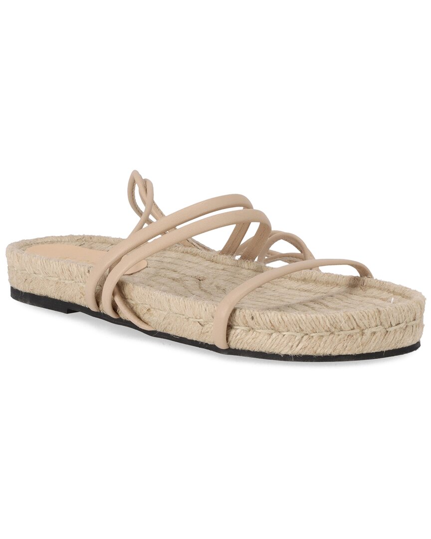 Alohas Rayna Leather Sandals In Beige