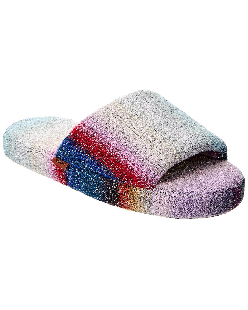 Missoni Home Clancy Pantofola Aperta C/fascia Slippers In Multi