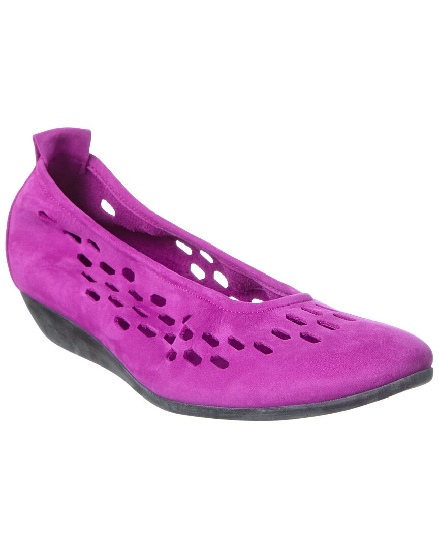 Arche Onizza Leather Flat In Pivoine