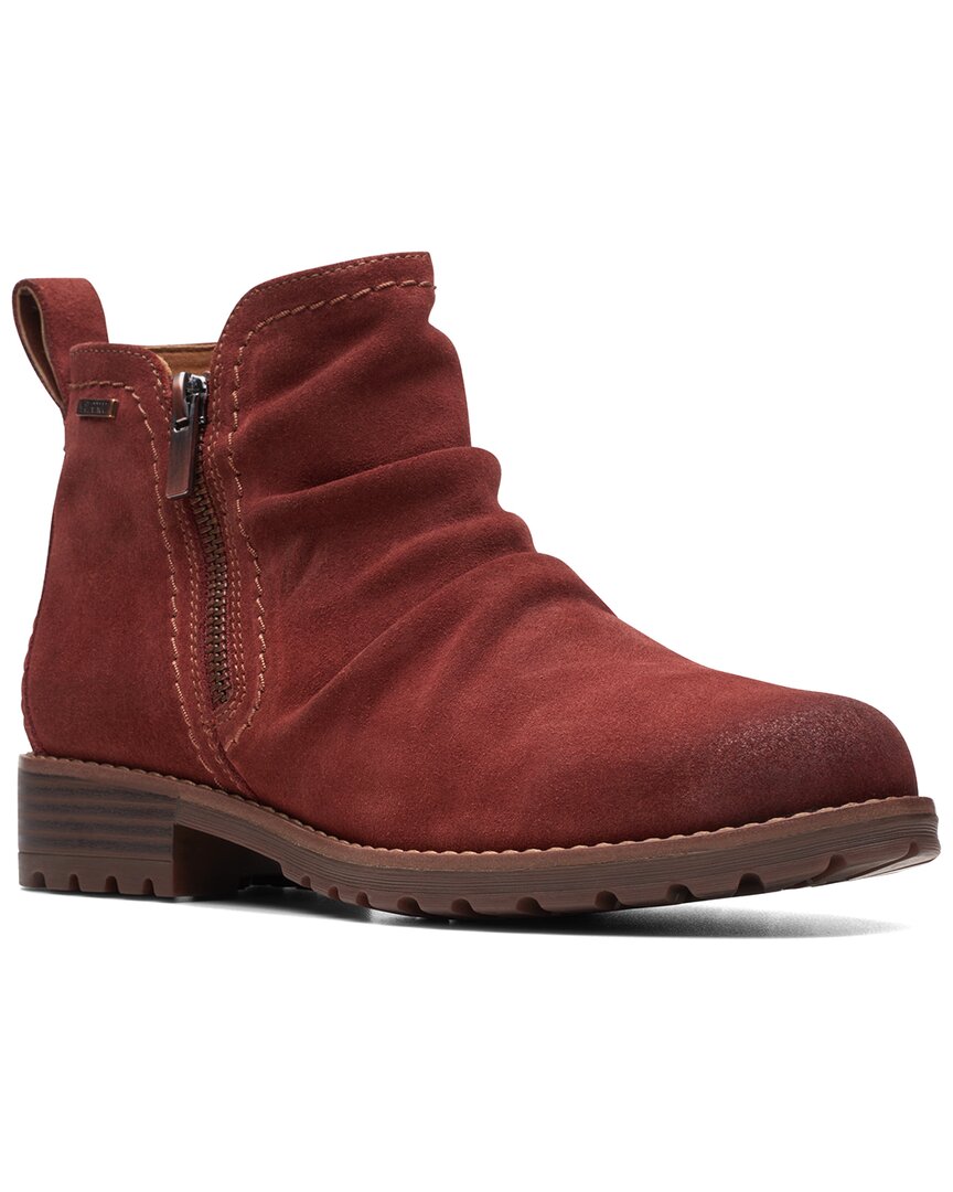 Clarks Aspra Walk Wp Suede Bootie In Brown