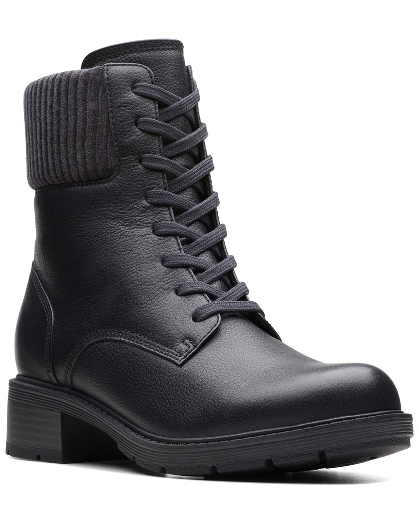 Clarks Hearth Sky Leather Combat Boot In Multi