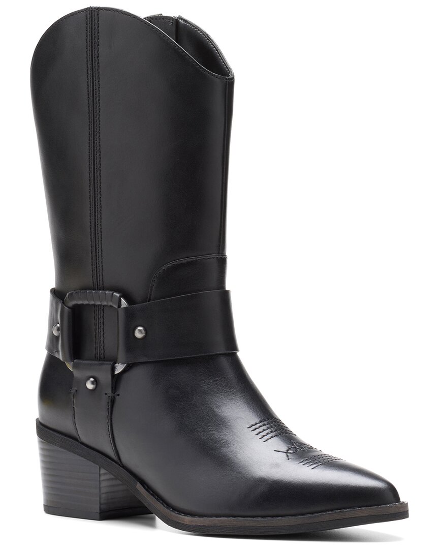 Clarks Morzine Rise Leather Cowboy Boot In Multi