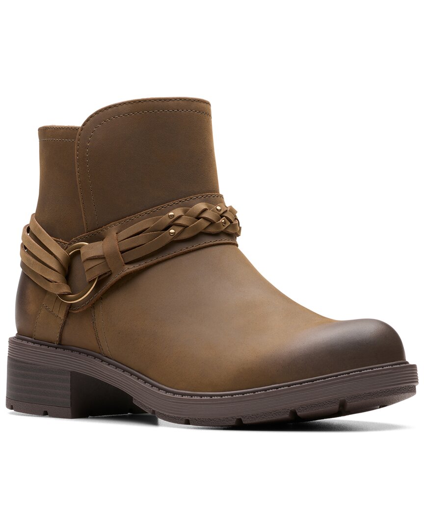 Clarks Hearth Kaylie Leather Bootie In Multi