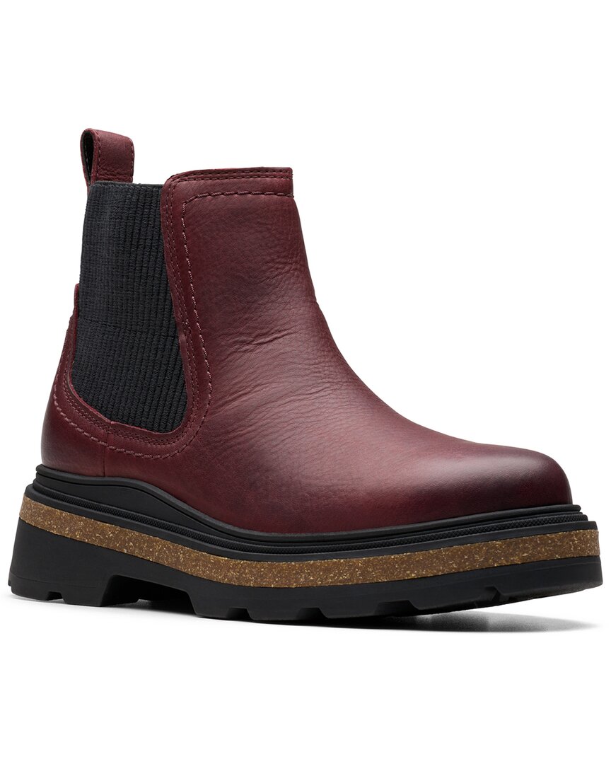 Clarks Hencroft Step Wp Leather Bootie In Multi