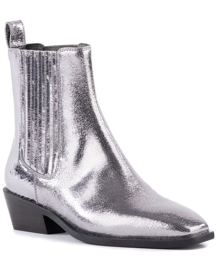 Seychelles Hold Me Down Leather Boot In Silver
