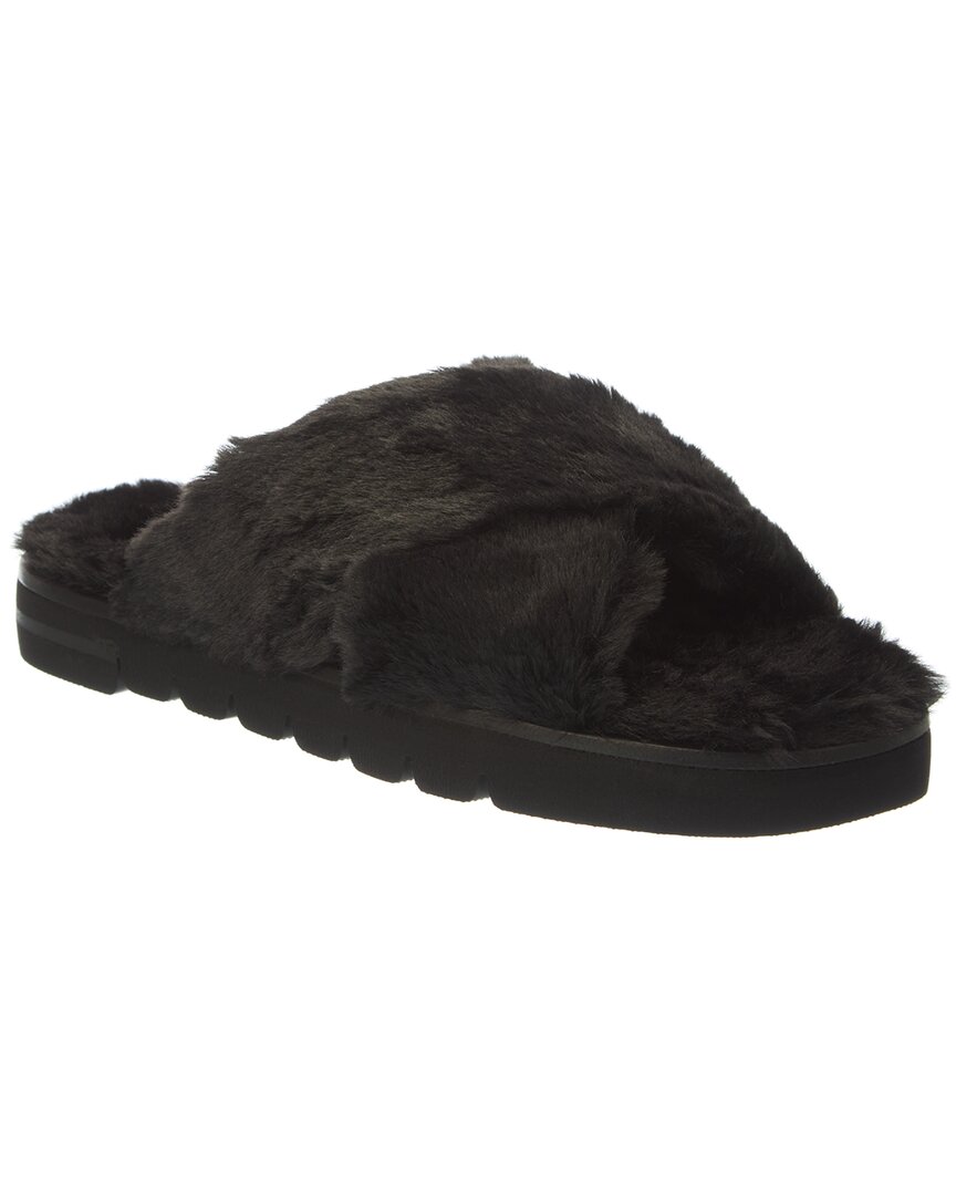 Shop Stuart Weitzman Elodie X Chill Slide Sandal In Black