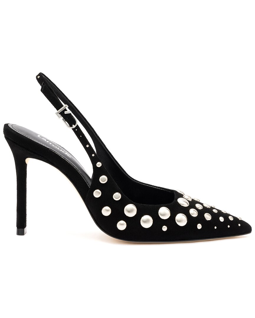 Larroude Larroudé Kaitlan Studs Suede Pump