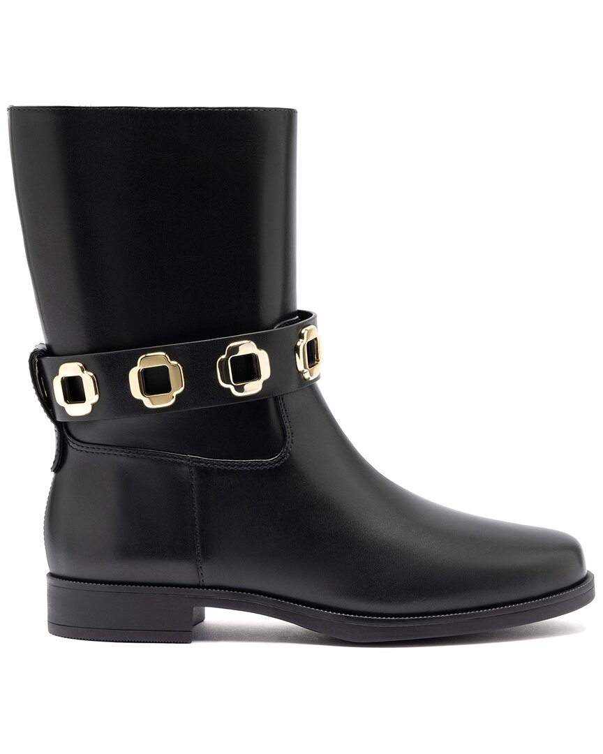Larroude Larroudé Milan Leather Flat Bootie