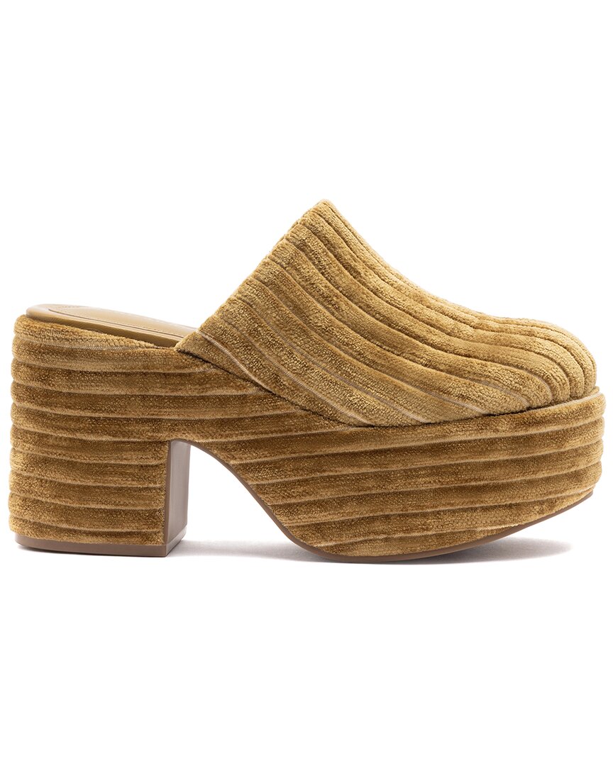 Larroude Larroudé Miso Velvet Platform Clog