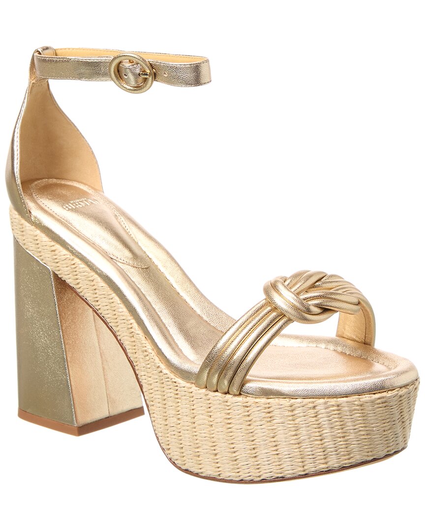 Alexandre Birman Vicky X Strap 120 Leather Platform Sandal