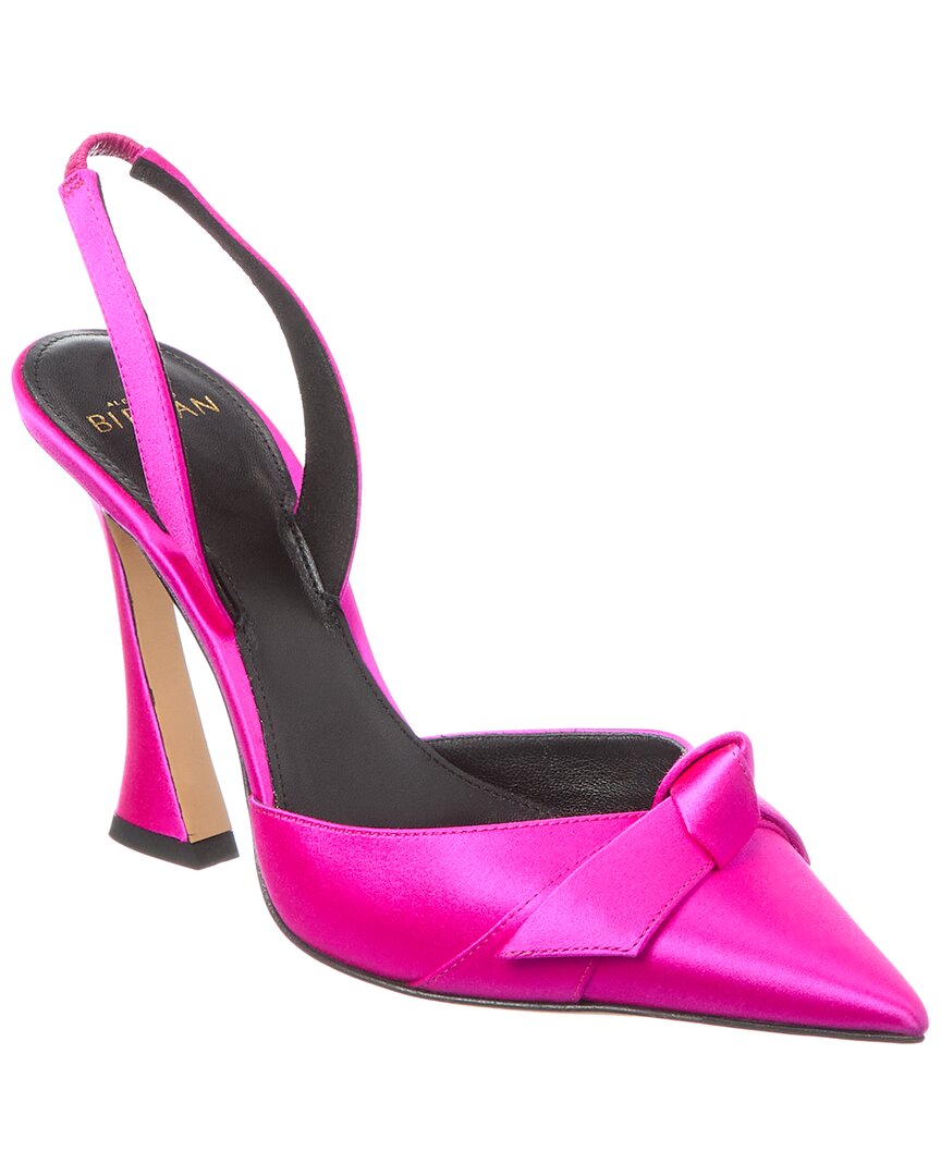 Alexandre Birman Clarita Bell Satin Slingback Pump In Pink